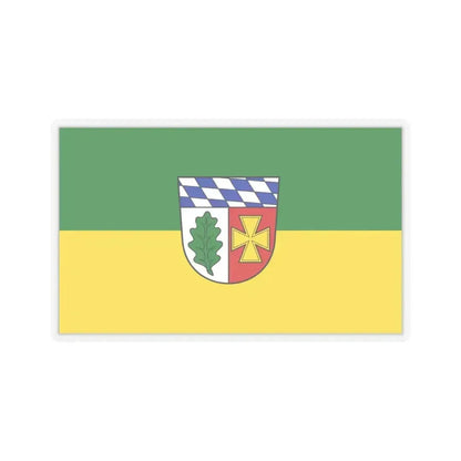 Flag of Aichach Friedberg Germany - STICKER Vinyl Kiss-Cut Decal 6 Inch Transparent - The Sticker Space