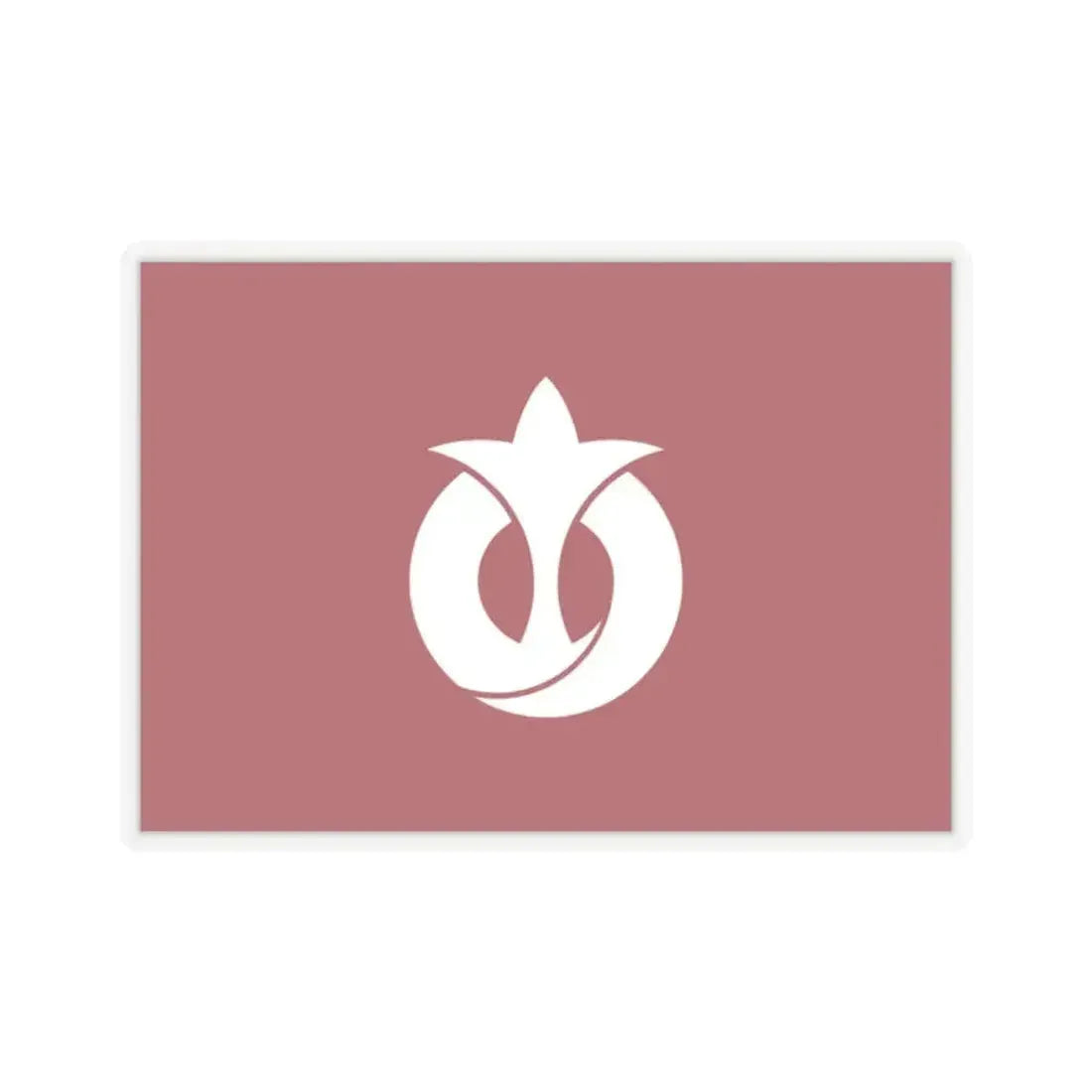 Flag of Aichi Prefecture Japan - STICKER Vinyl Kiss-Cut Decal 2 Inch Transparent - The Sticker Space