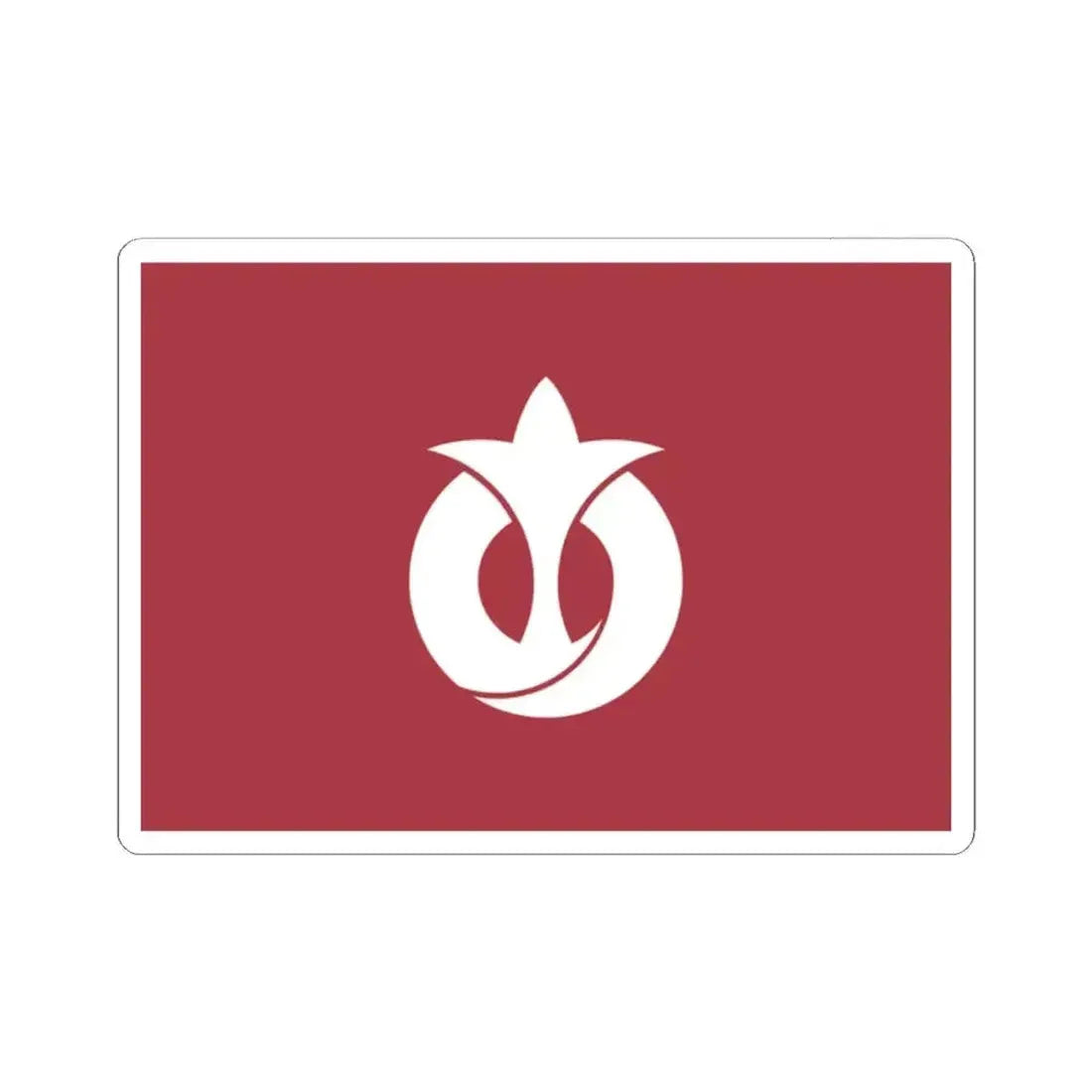 Flag of Aichi Prefecture Japan - STICKER Vinyl Kiss-Cut Decal 2 Inch White - The Sticker Space