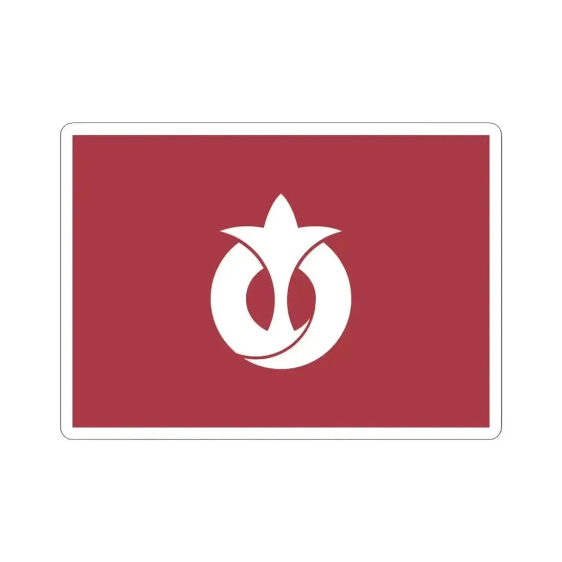 Flag of Aichi Prefecture Japan - STICKER Vinyl Kiss-Cut Decal 3 Inch White - The Sticker Space