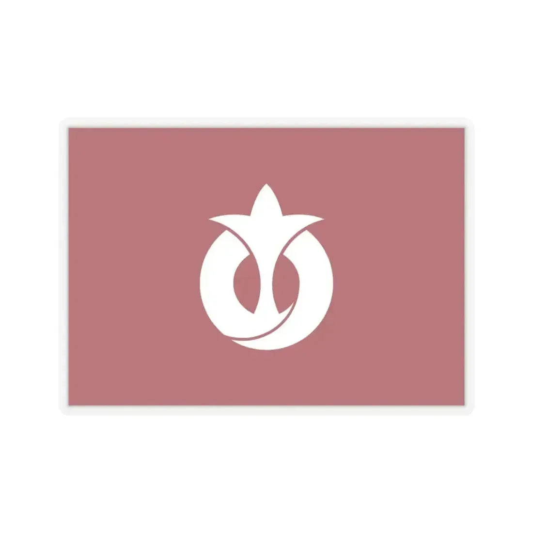 Flag of Aichi Prefecture Japan - STICKER Vinyl Kiss-Cut Decal 4 Inch Transparent - The Sticker Space