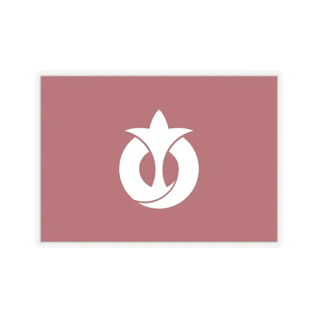 Flag of Aichi Prefecture Japan - STICKER Vinyl Kiss-Cut Decal 6 Inch Transparent - The Sticker Space
