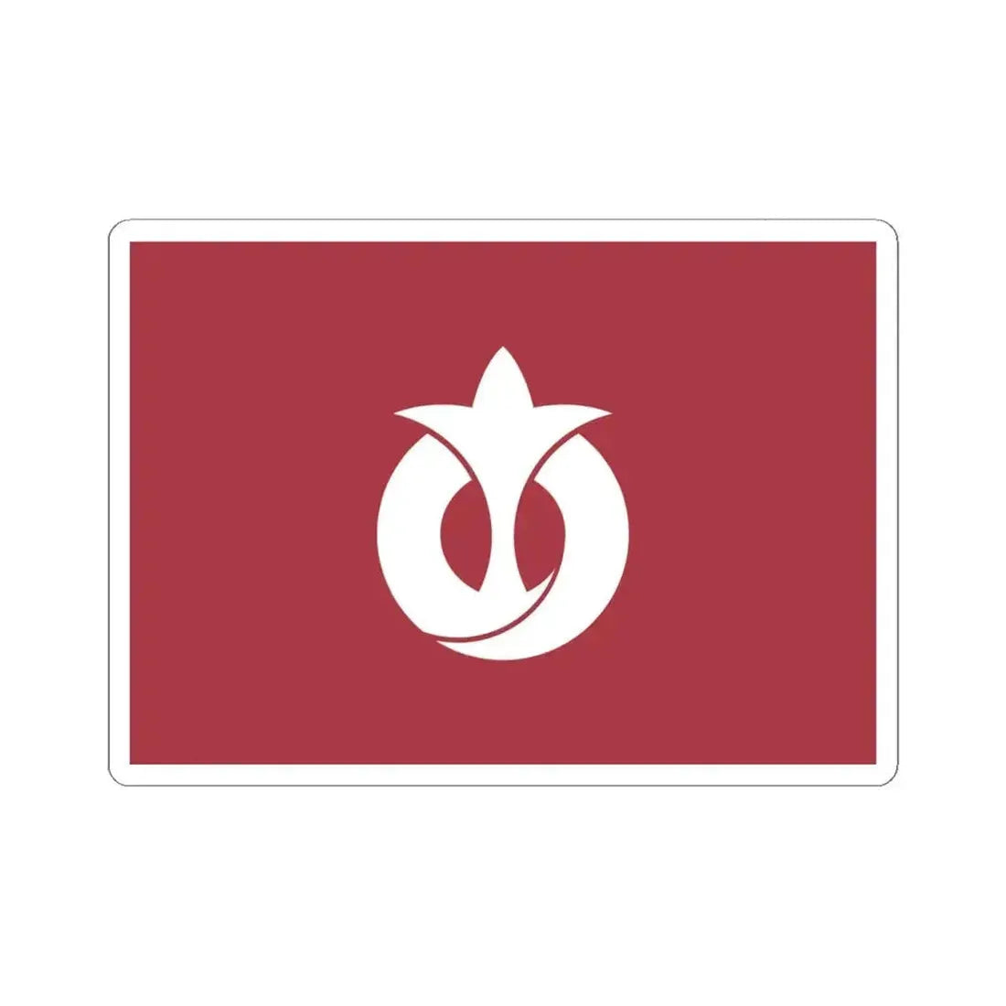 Flag of Aichi Prefecture Japan - STICKER Vinyl Kiss-Cut Decal 6 Inch White - The Sticker Space