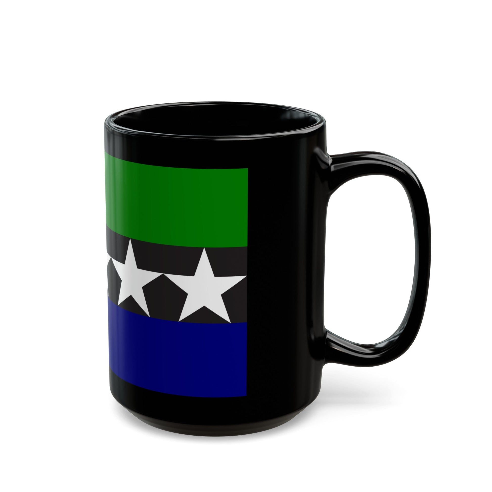 Flag of Aimeliik Palau - Black Coffee Mug-The Sticker Space