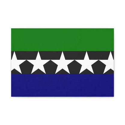 Flag of Aimeliik Palau - Canvas Wall Art 18″ x 12″ 1.25" - The Sticker Space