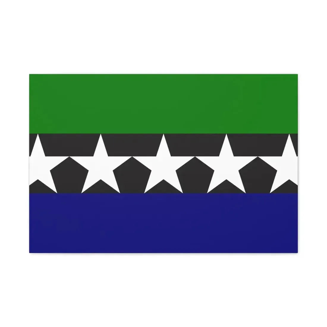 Flag of Aimeliik Palau - Canvas Wall Art 30" x 20" 1.25" - The Sticker Space