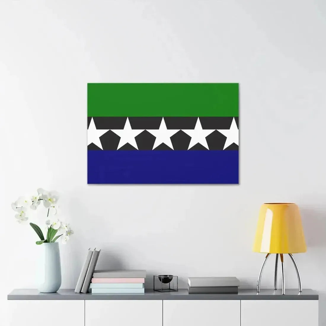 Flag of Aimeliik Palau - Canvas Wall Art - The Sticker Space