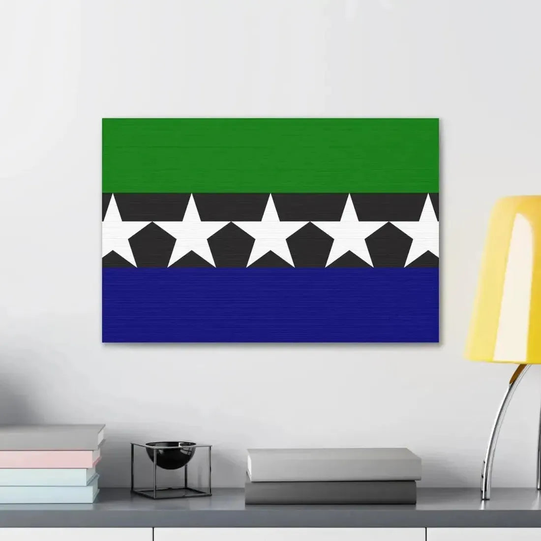 Flag of Aimeliik Palau - Canvas Wall Art - The Sticker Space