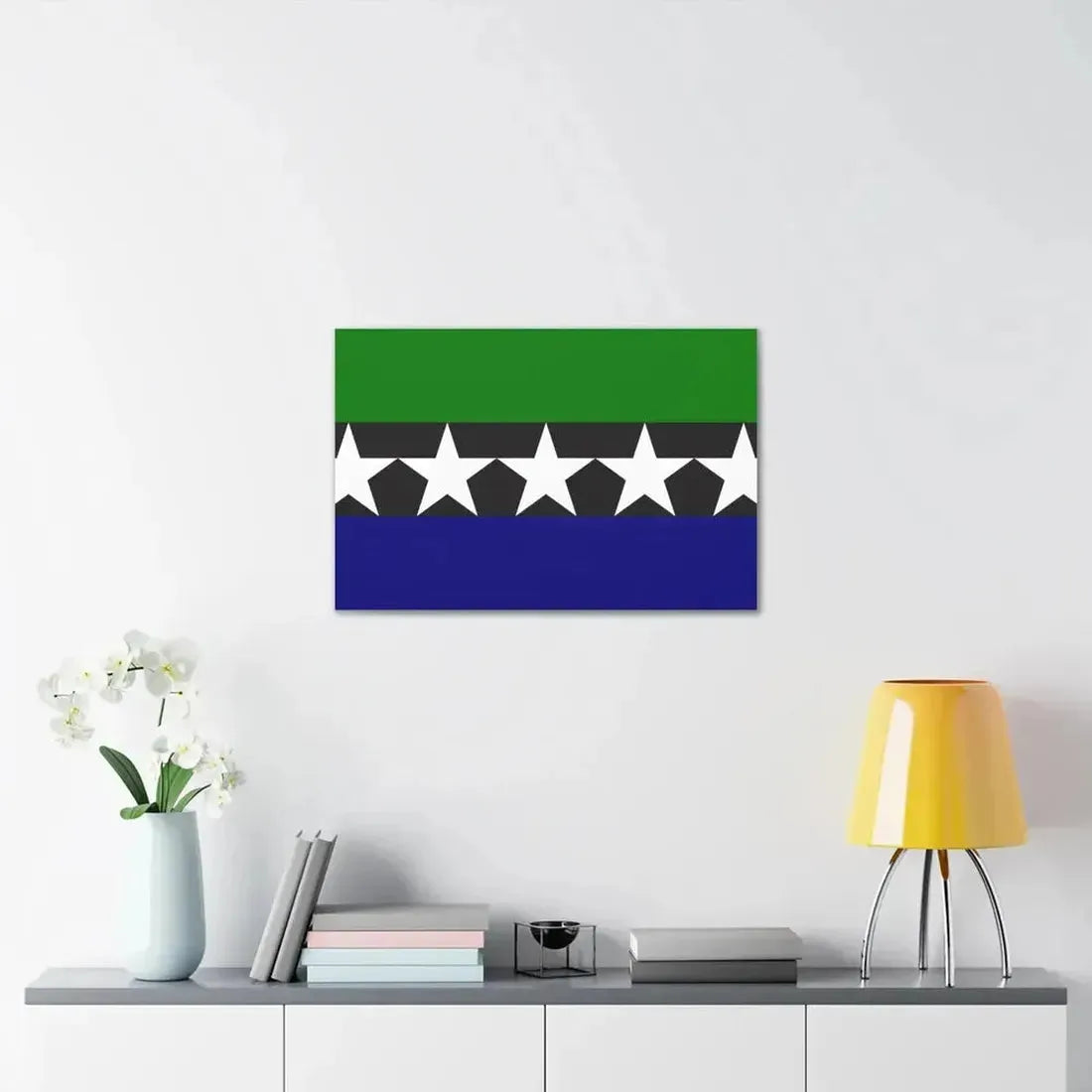 Flag of Aimeliik Palau - Canvas Wall Art - The Sticker Space