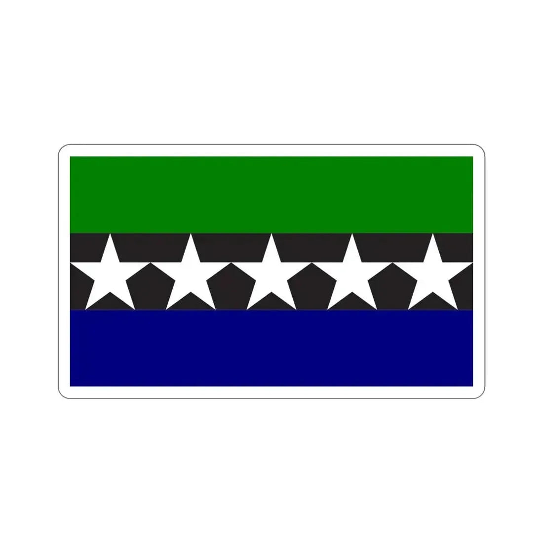 Flag of Aimeliik Palau STICKER Vinyl Die-Cut Decal - The Sticker Space