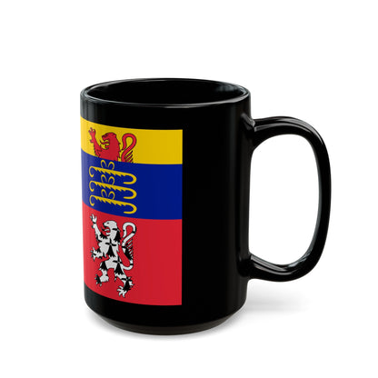 Flag of Ain France 2 - Black Coffee Mug-The Sticker Space