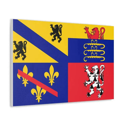 Flag of Ain France 2 - Canvas Wall Art - The Sticker Space