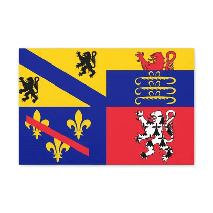 Flag of Ain France 2 - Canvas Wall Art - The Sticker Space