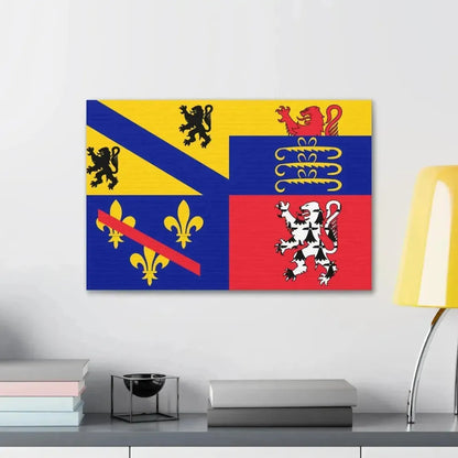 Flag of Ain France 2 - Canvas Wall Art - The Sticker Space