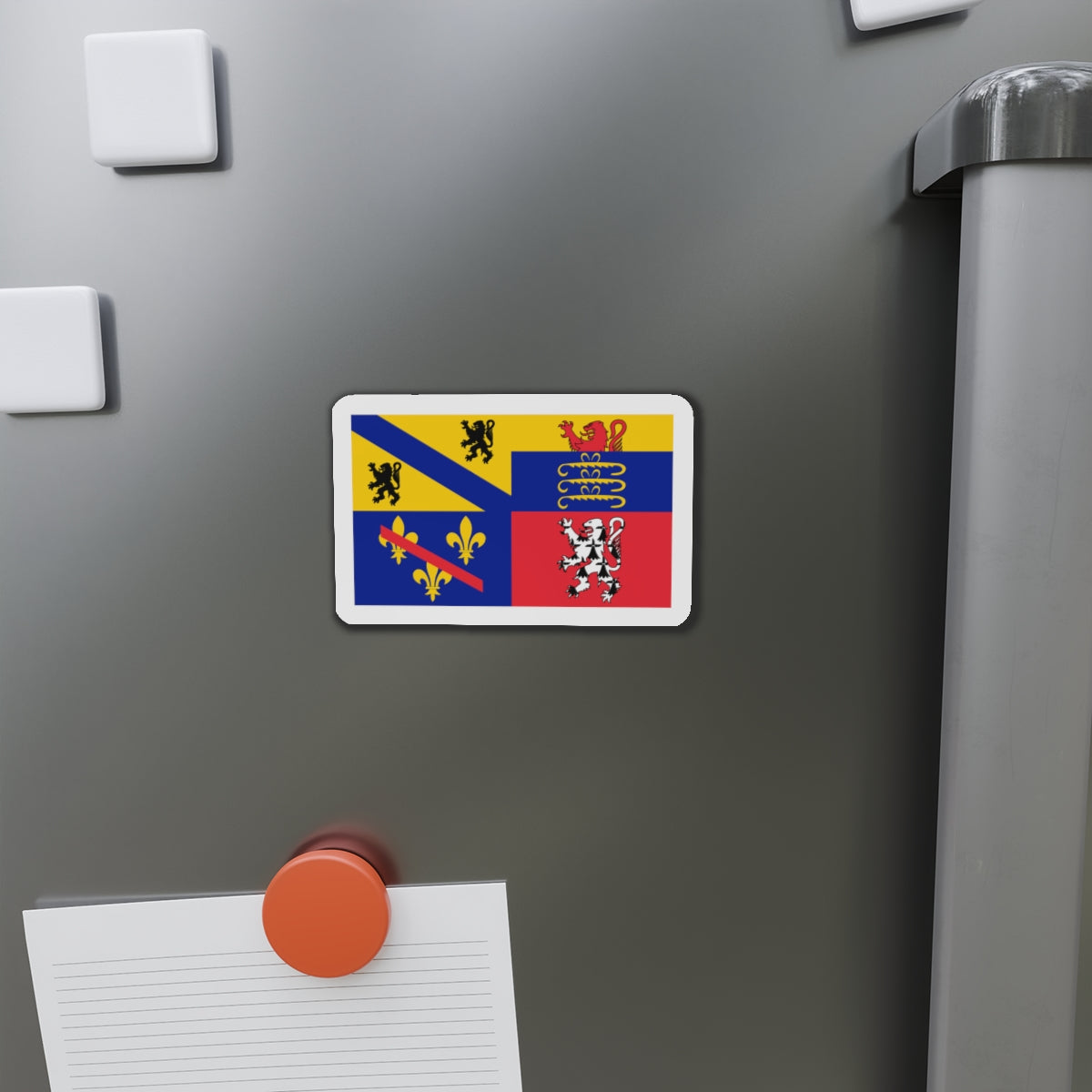 Flag of Ain France 2 - Die-Cut Magnet-The Sticker Space