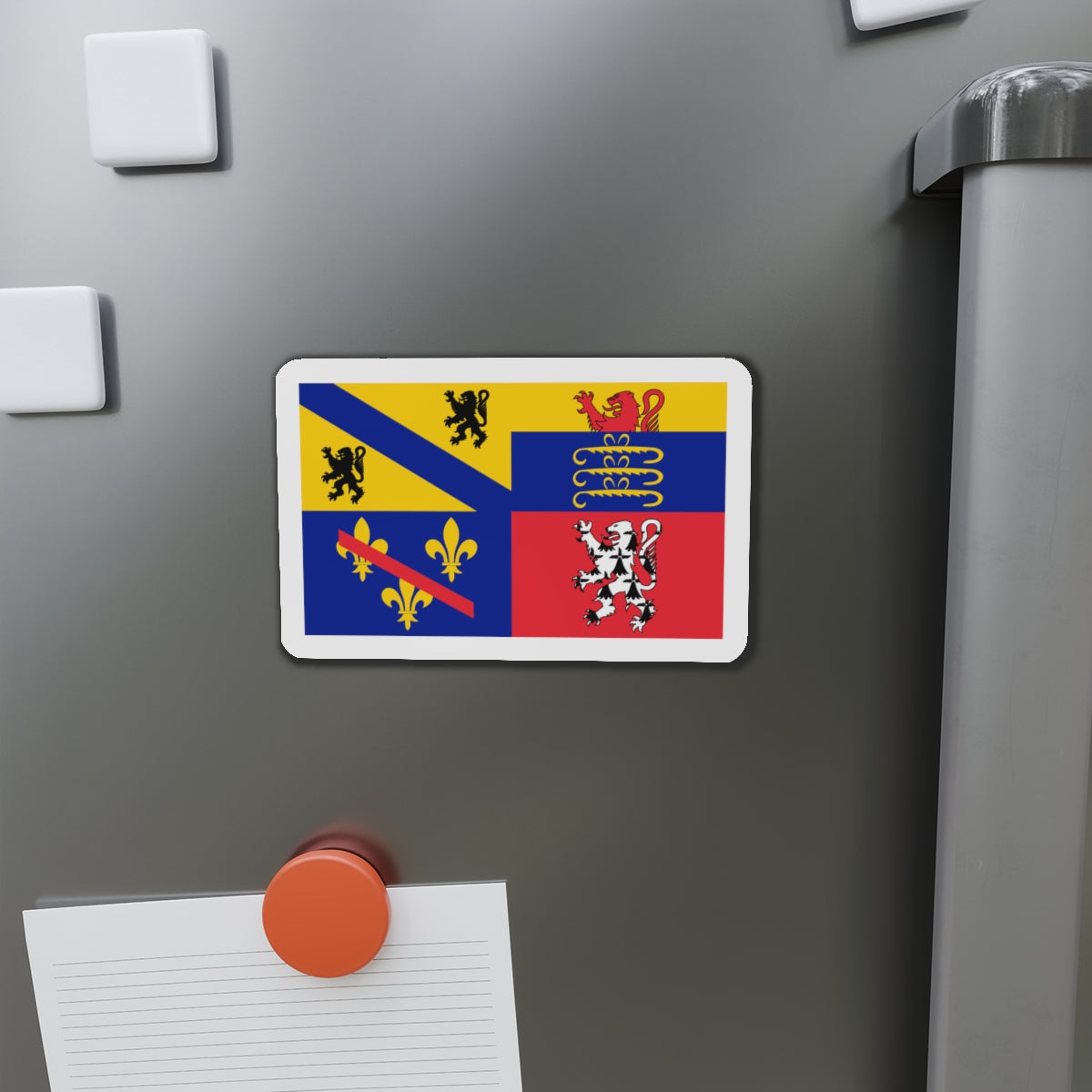 Flag of Ain France 2 - Die-Cut Magnet-The Sticker Space