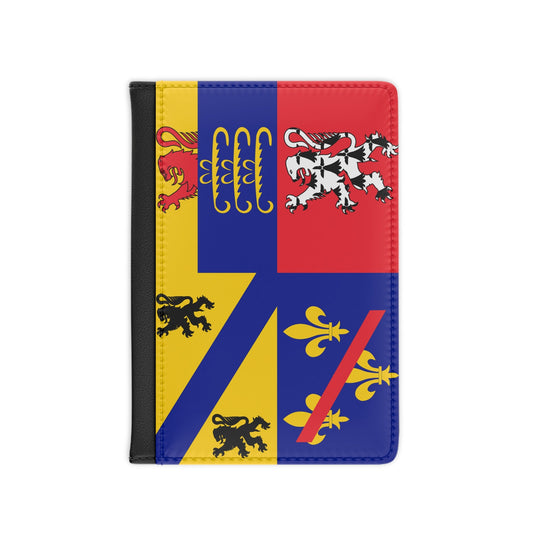 Flag of Ain France 2 - Passport Holder-3.9" x 5.8"-The Sticker Space