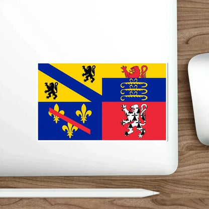 Flag of Ain France 2 STICKER Vinyl Die-Cut Decal - The Sticker Space