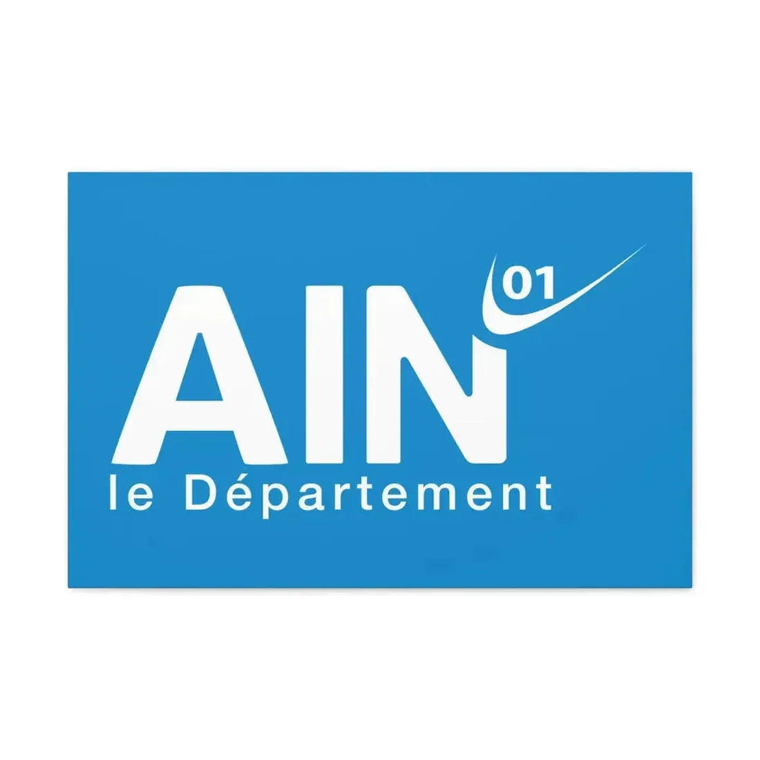 Flag of Ain France - Canvas Wall Art 30" x 20" 1.25" - The Sticker Space