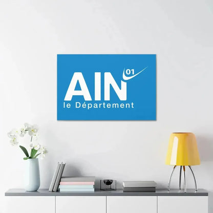 Flag of Ain France - Canvas Wall Art - The Sticker Space