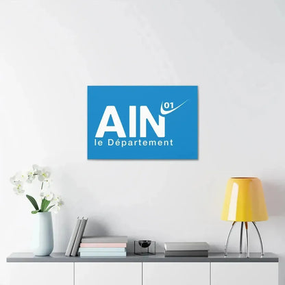 Flag of Ain France - Canvas Wall Art - The Sticker Space