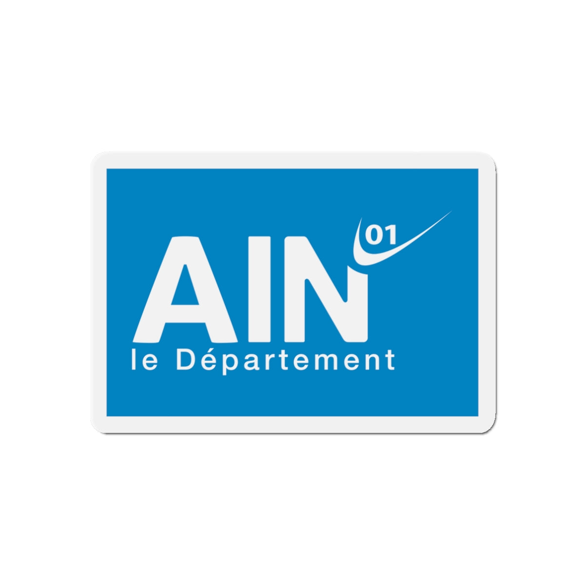 Flag of Ain France - Die-Cut Magnet-3" x 3"-The Sticker Space