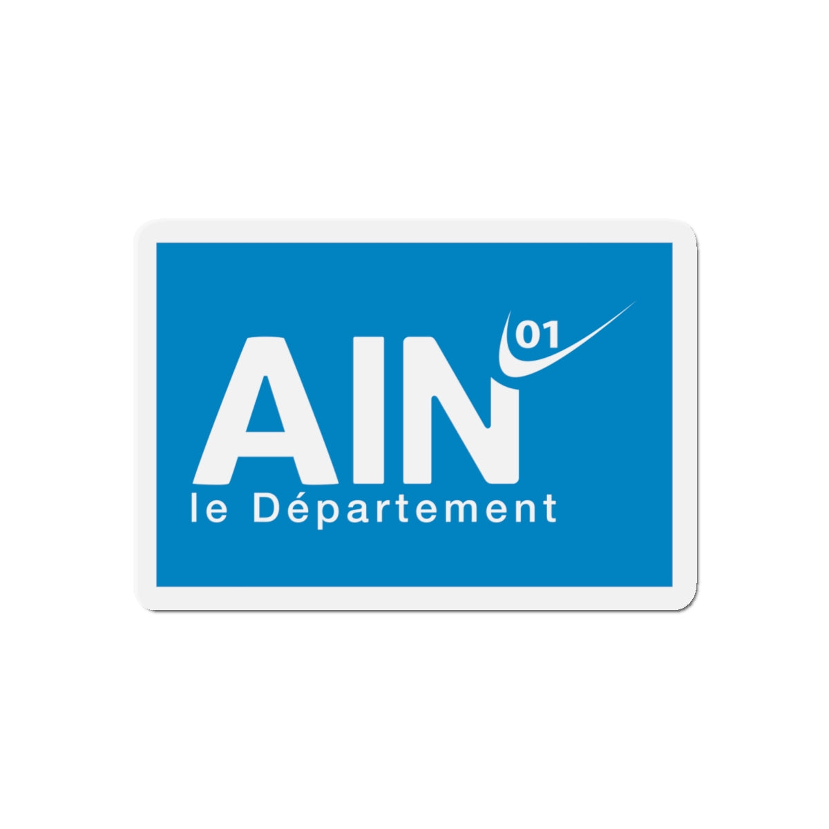 Flag of Ain France - Die-Cut Magnet-4" x 4"-The Sticker Space