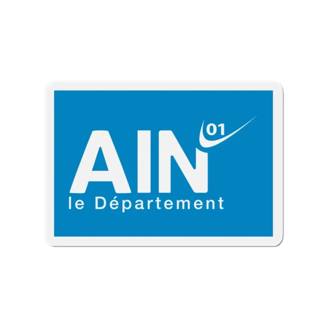 Flag of Ain France - Refrigerator Magnet 2 Inch - The Sticker Space