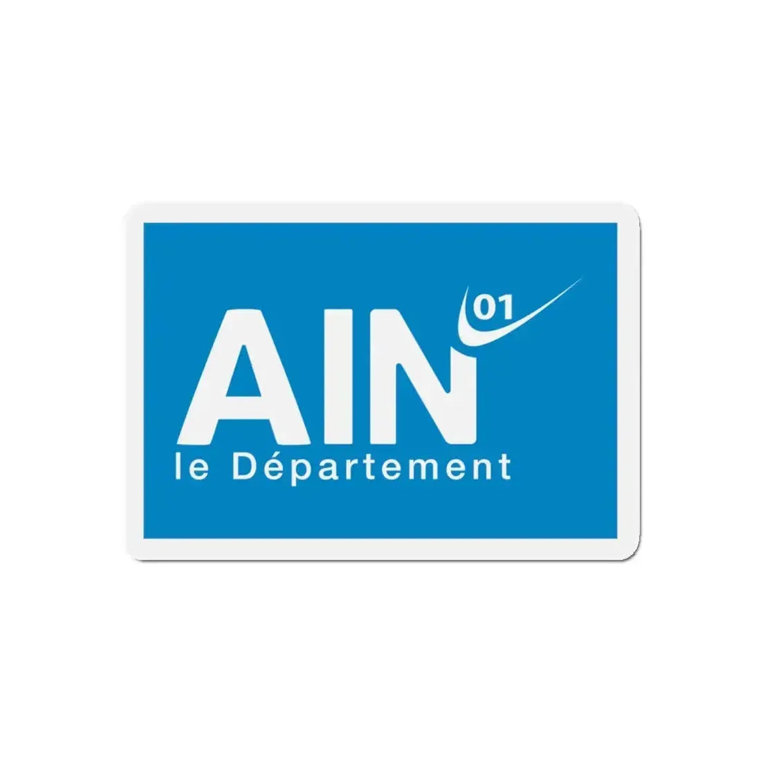 Flag of Ain France - Refrigerator Magnet 4 Inch - The Sticker Space