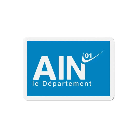 Flag of Ain France - Refrigerator Magnet 6 Inch - The Sticker Space
