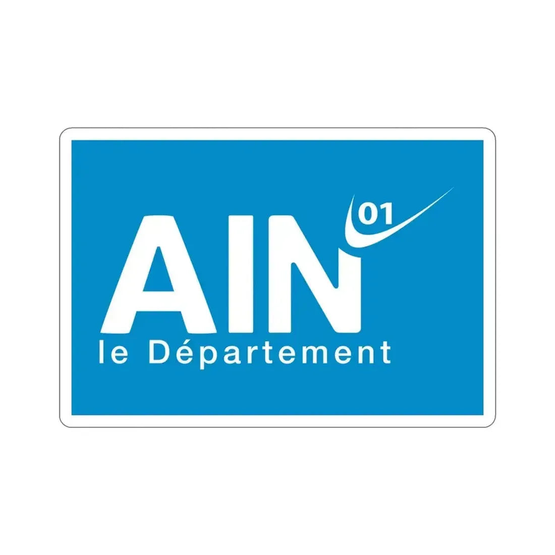 Flag of Ain France STICKER Vinyl Die-Cut Decal 4 Inch - The Sticker Space