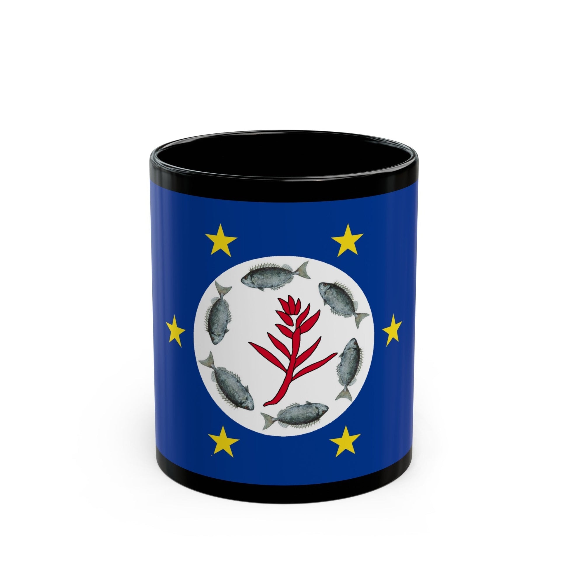 Flag of Airai Palau - Black Coffee Mug-11oz-The Sticker Space