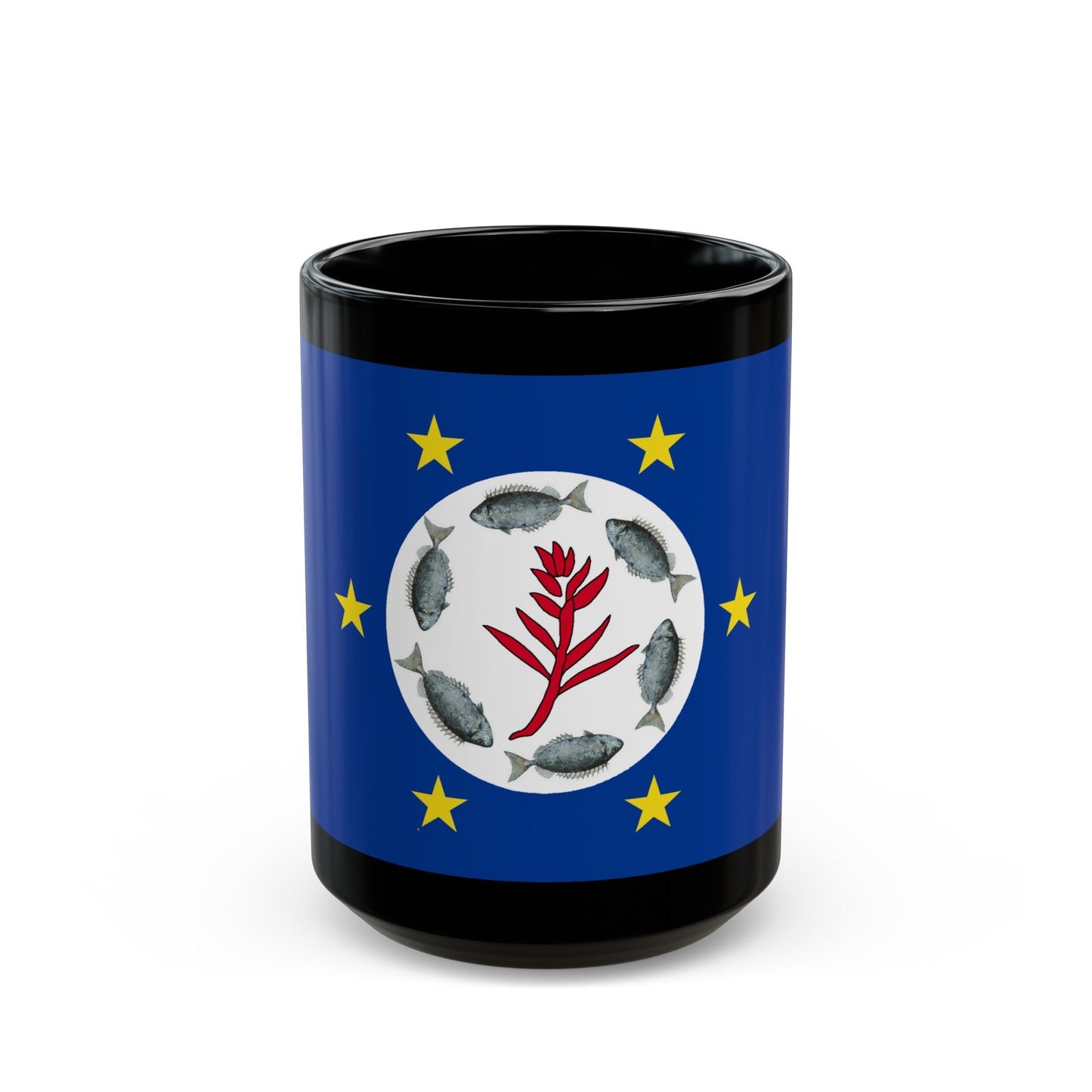 Flag of Airai Palau - Black Coffee Mug-15oz-The Sticker Space