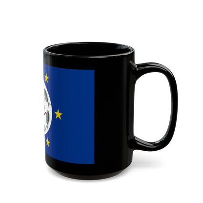 Flag of Airai Palau - Black Coffee Mug-The Sticker Space