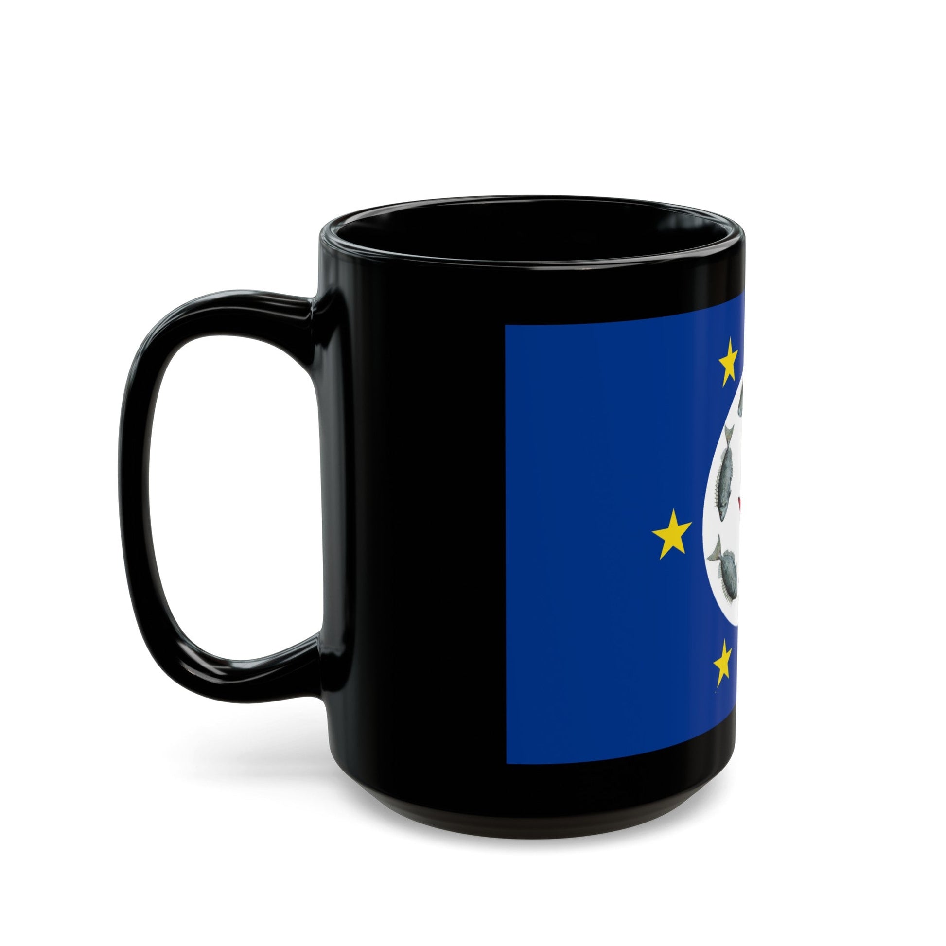 Flag of Airai Palau - Black Coffee Mug-The Sticker Space