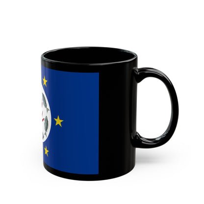 Flag of Airai Palau - Black Coffee Mug-The Sticker Space