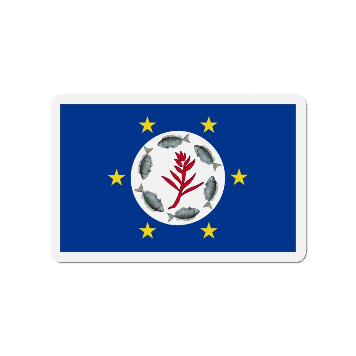 Flag of Airai Palau - Die-Cut Magnet-3" x 3"-The Sticker Space