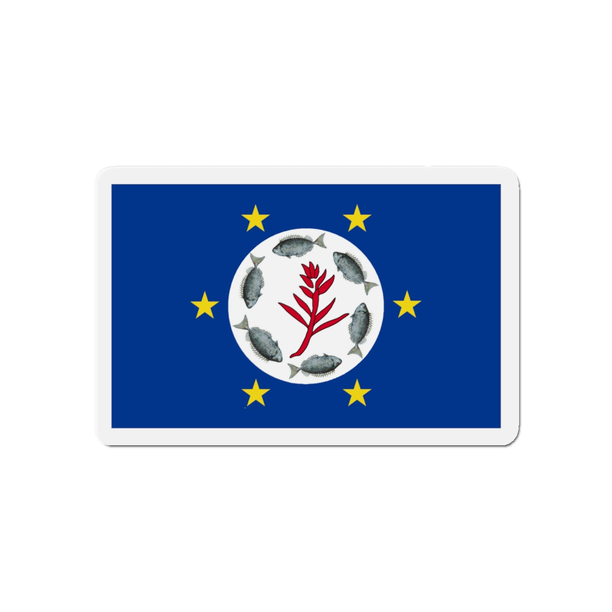 Flag of Airai Palau - Die-Cut Magnet-5" x 5"-The Sticker Space