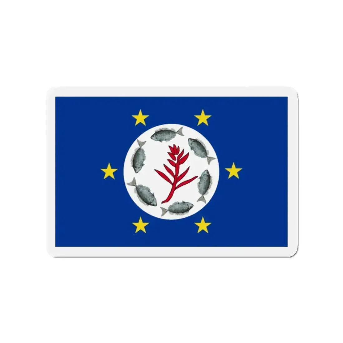 Flag of Airai Palau - Refrigerator Magnet 2 Inch - The Sticker Space