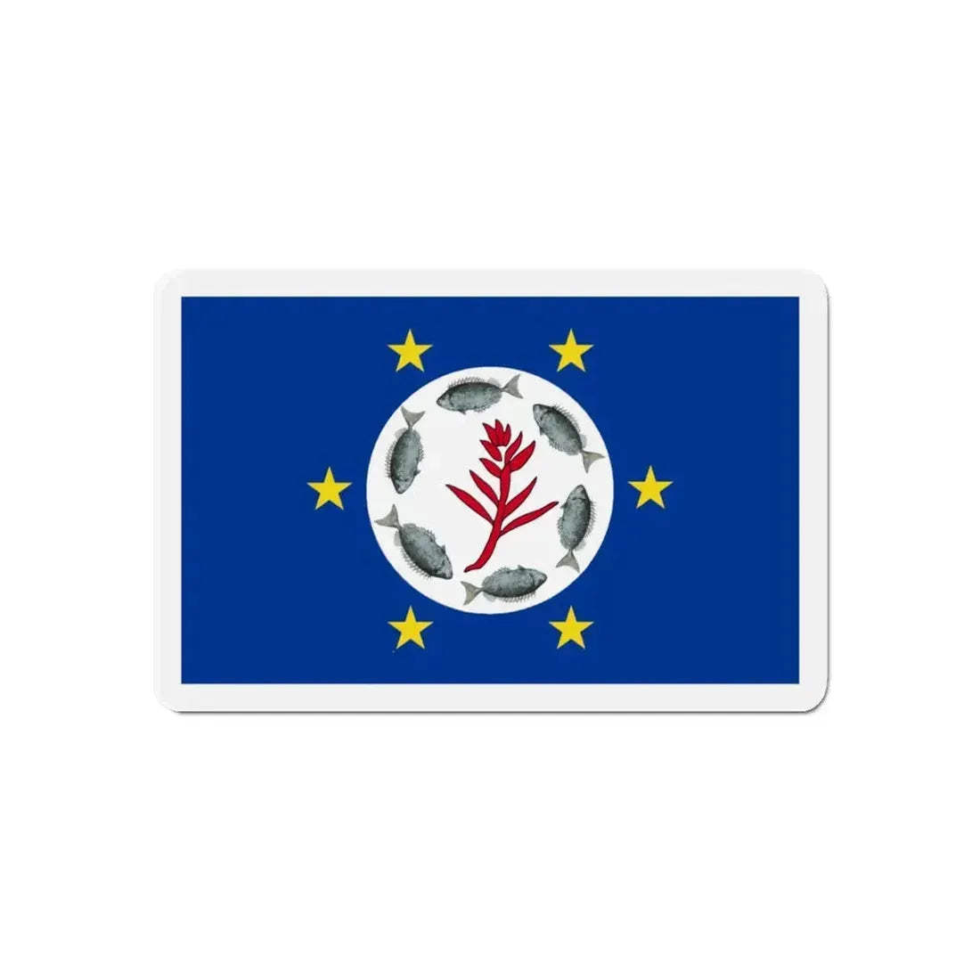 Flag of Airai Palau - Refrigerator Magnet 6 Inch - The Sticker Space