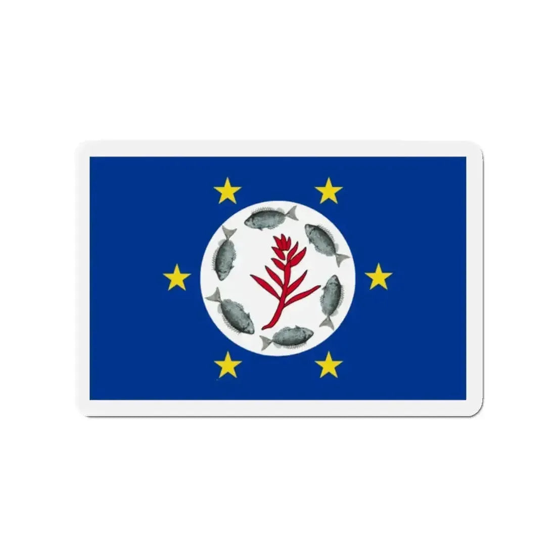 Flag of Airai Palau - Refrigerator Magnet - The Sticker Space
