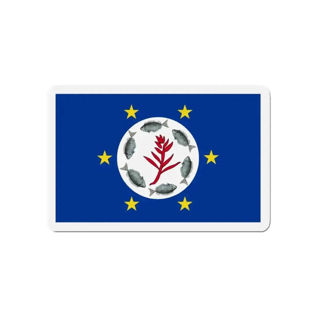 Flag of Airai Palau - Refrigerator Magnet - The Sticker Space
