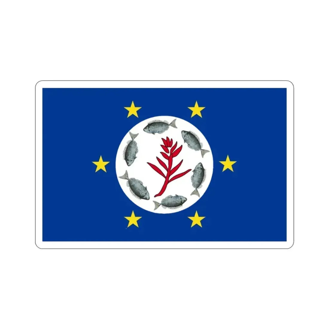 Flag of Airai Palau STICKER Vinyl Die-Cut Decal 2 Inch - The Sticker Space