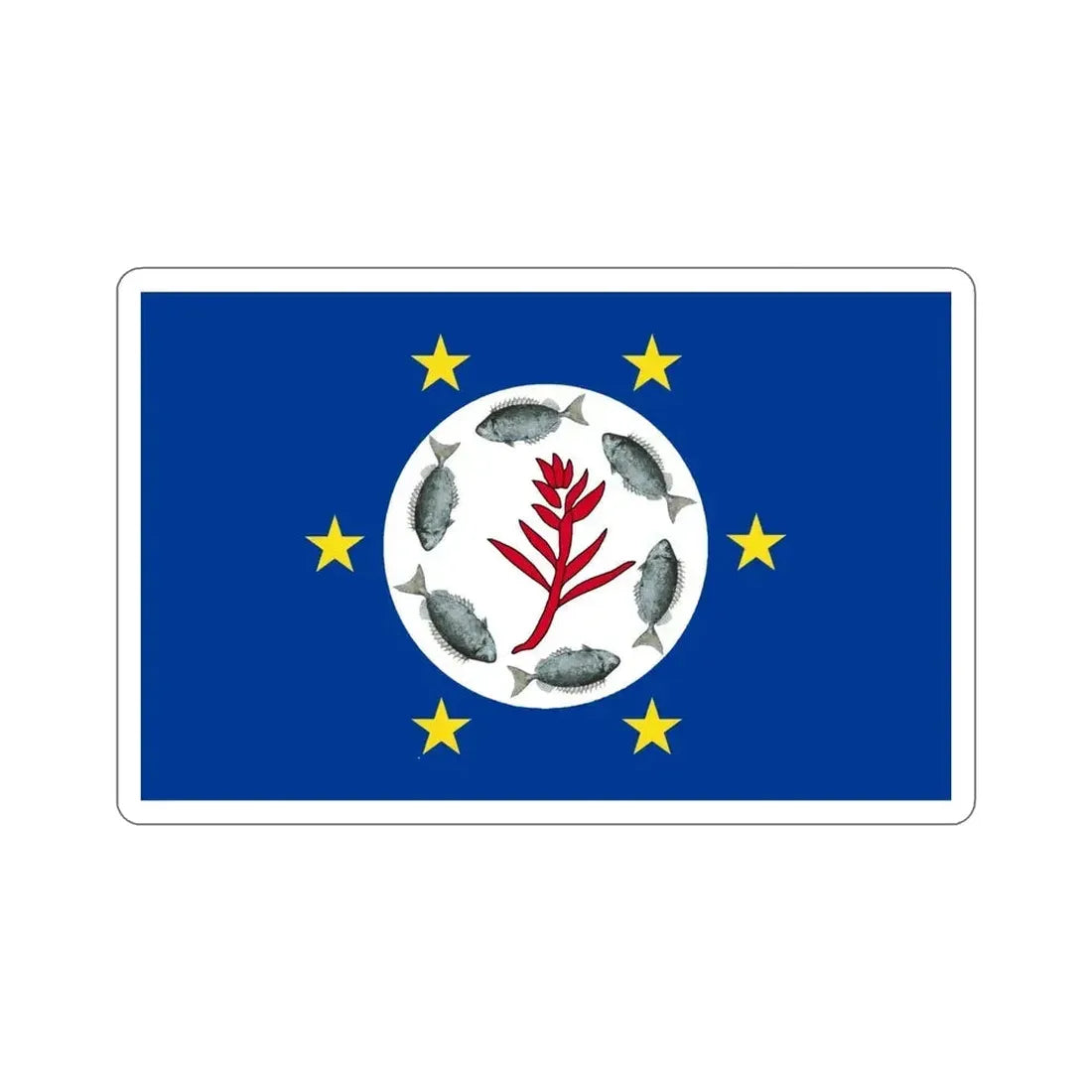 Flag of Airai Palau STICKER Vinyl Die-Cut Decal - The Sticker Space