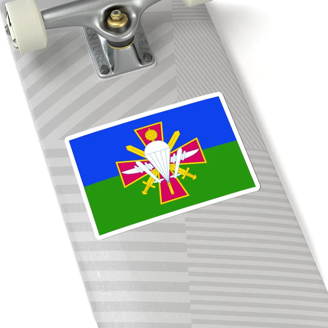 Flag of Airmobile troops of Ukraine (Ukraine) STICKER Vinyl Kiss-Cut Decal - The Sticker Space