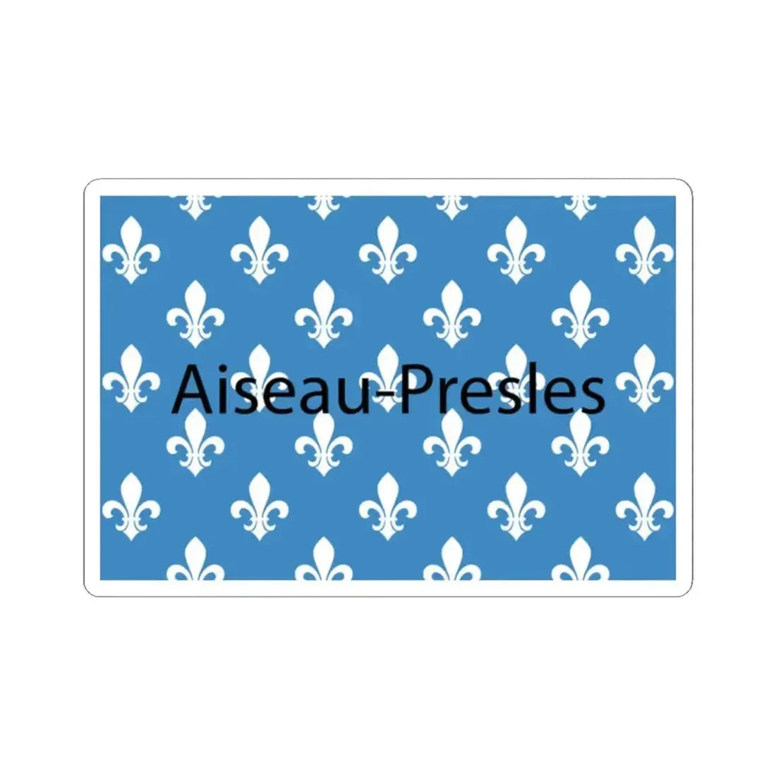 Flag of Aiseau-Presles Belgium (Belgium) STICKER Vinyl Kiss-Cut Decal 2 Inch White - The Sticker Space