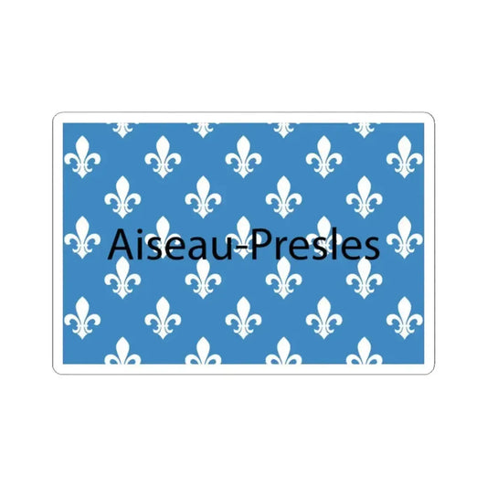 Flag of Aiseau-Presles Belgium (Belgium) STICKER Vinyl Kiss-Cut Decal 2 Inch White - The Sticker Space