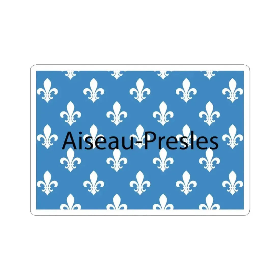 Flag of Aiseau-Presles Belgium (Belgium) STICKER Vinyl Kiss-Cut Decal 3 Inch White - The Sticker Space