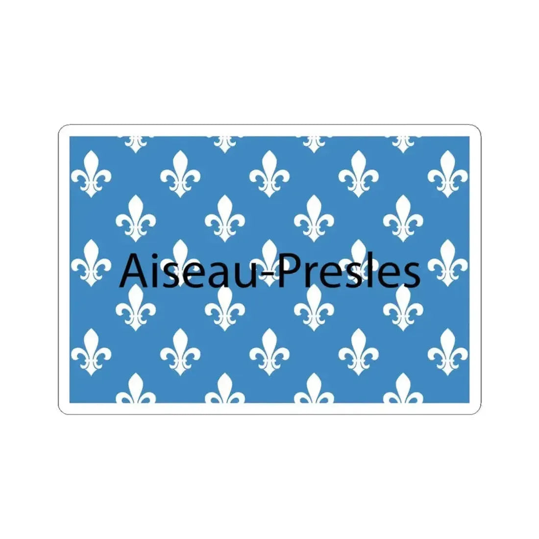 Flag of Aiseau-Presles Belgium (Belgium) STICKER Vinyl Kiss-Cut Decal 4 Inch White - The Sticker Space