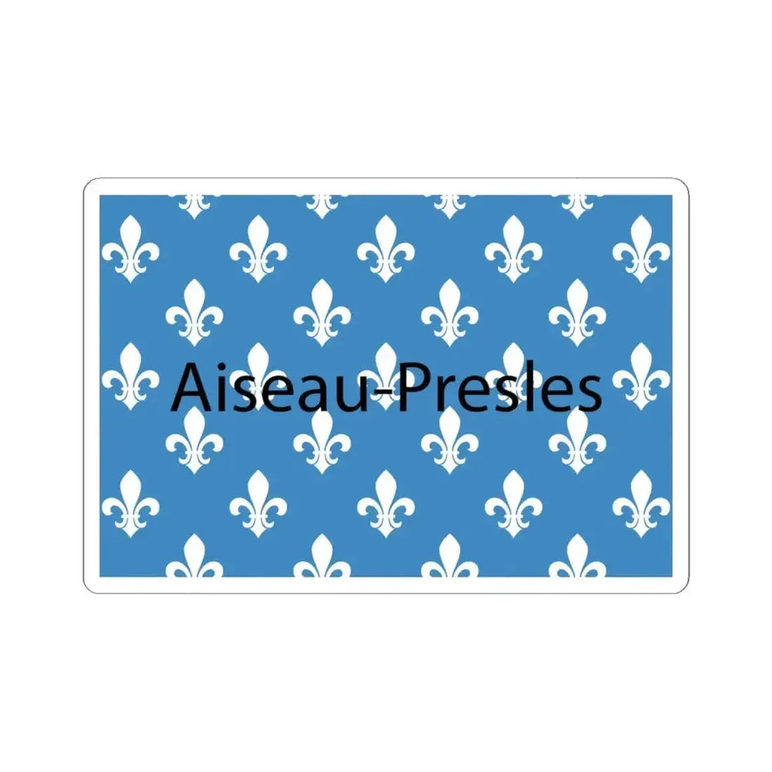 Flag of Aiseau-Presles Belgium (Belgium) STICKER Vinyl Kiss-Cut Decal 6 Inch White - The Sticker Space